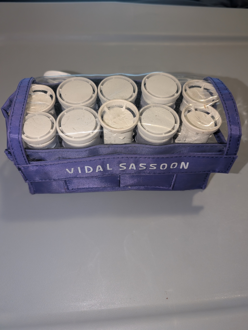 Vidal Sassoon Portable Travel Hot Rollers Hair Setter Set Purple Case Tested